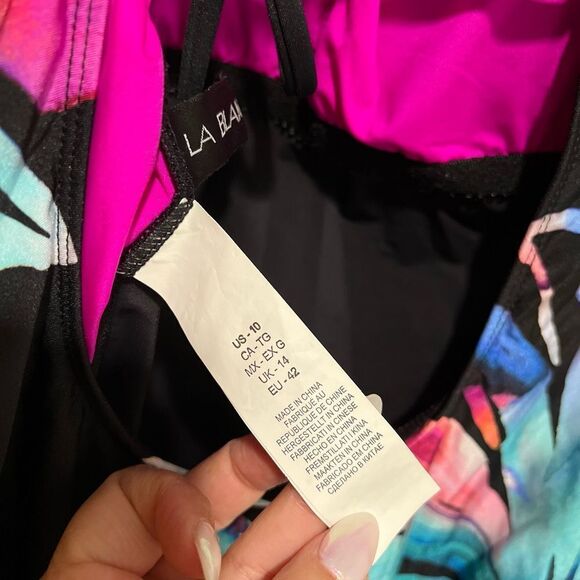 LA BLANCA Prism One Shoulder One Piece Swimsuit - Picture 7 of 9